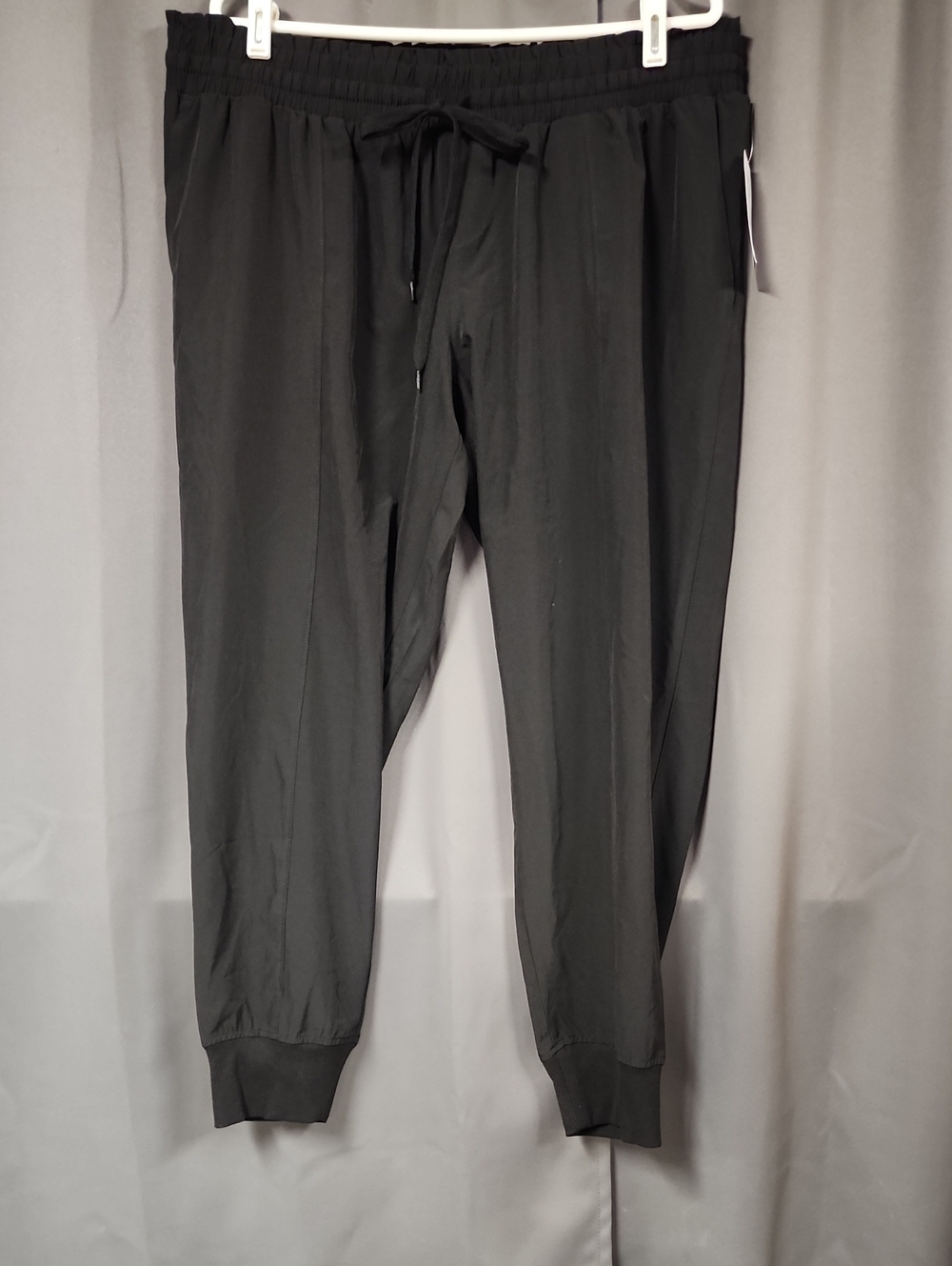 Lg Maternity Women's Black Jogger Pants - Elastic Waist Drawstring